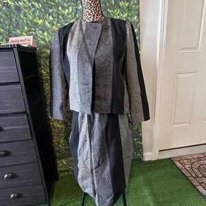 Stylish Gray and Black Two-Piece Set p70